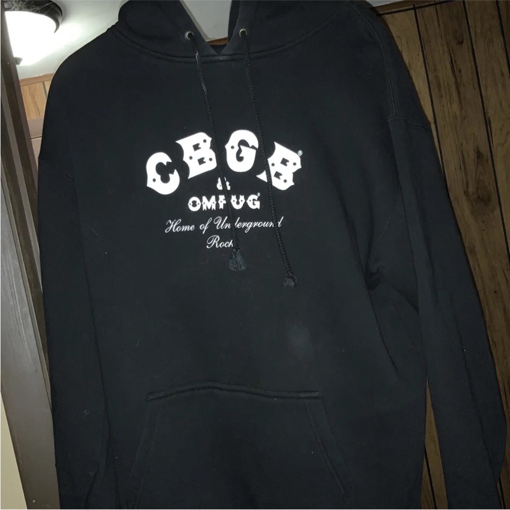 CBGB & Omfug Logo Black Hoodies Sweatshirts Size S M L XL 2XL 3XL